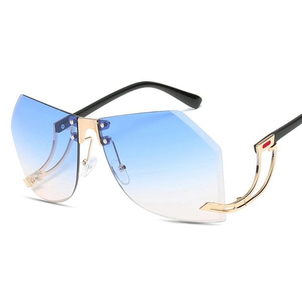 muselife new irregular rimless sunglasses women brand designer alloy frame oversize gradient sun glasses fashion female clear, White;black
muselife new irregular rimless sunglasses women brand designer alloy frame oversize gradient sun glasses fashion female clear, White;black