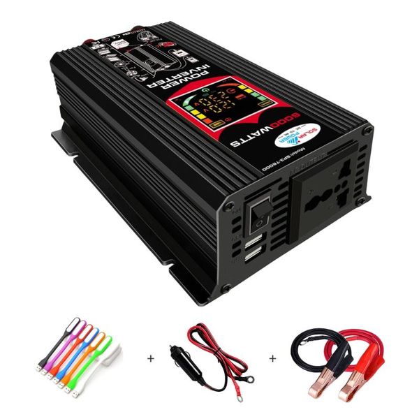 efoison 6000 watts converter dc12v to ac110v/230v car power inverter for home eletronics outside power use
efoison 6000 watts converter dc12v to ac110v/230v car power inverter for home eletronics outside power use