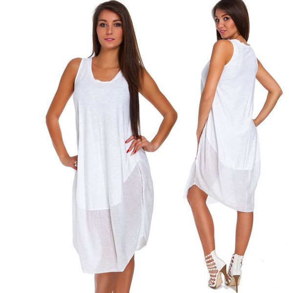 summer dress women 2020 fashion casual dress sleeveless irregular mini dress plus size dresses vestidos ak0198, Black;gray
summer dress women 2020 fashion casual dress sleeveless irregular mini dress plus size dresses vestidos ak0198, Black;gray
