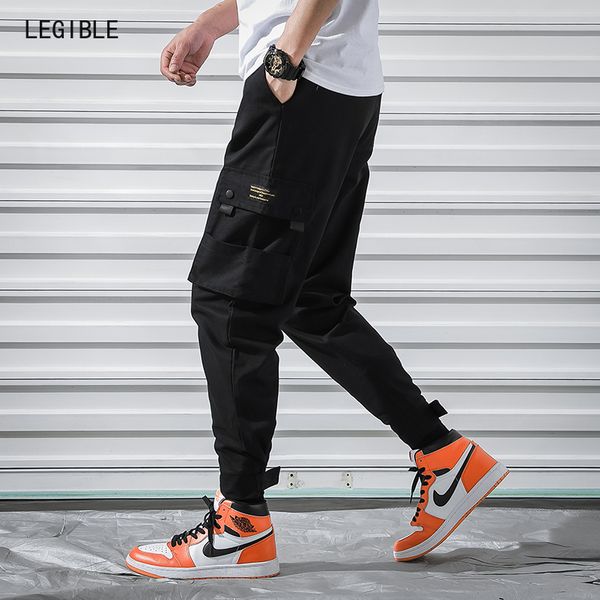 legible harem pants men multi-pocket cargo pants solid streetwear hip hop casual trousers joggers male sweatpants men, Black
legible harem pants men multi-pocket cargo pants solid streetwear hip hop casual trousers joggers male sweatpants men, Black