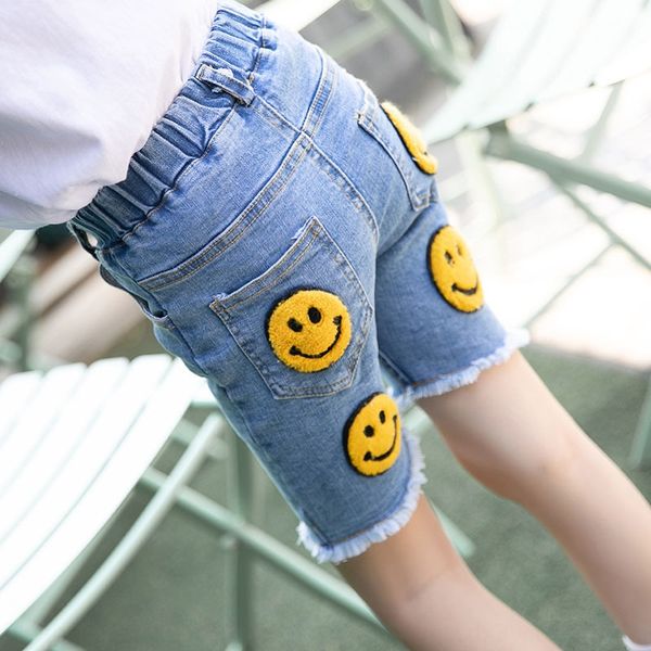 girls jeans 2020 new medium large children's 5-point girls smiling face pants thin jeans and trousers pants and trousers, Blue
girls jeans 2020 new medium large children's 5-point girls smiling face pants thin jeans and trousers pants and trousers, Blue