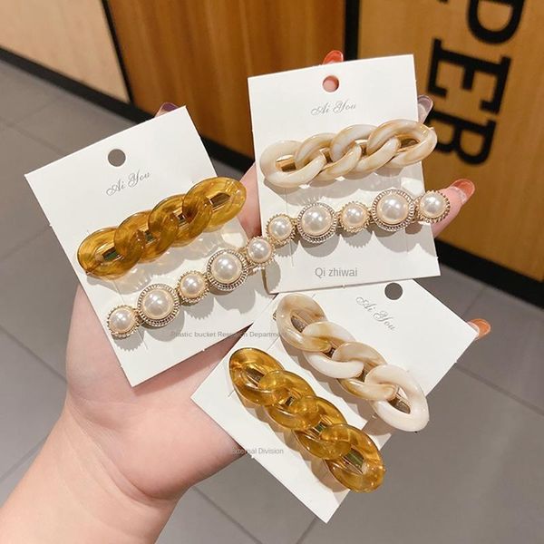 ai qi chain pearl hairpin female ins hair card hair accessories headdress clip girl bangs, Slivery;white
ai qi chain pearl hairpin female ins hair card hair accessories headdress clip girl bangs, Slivery;white