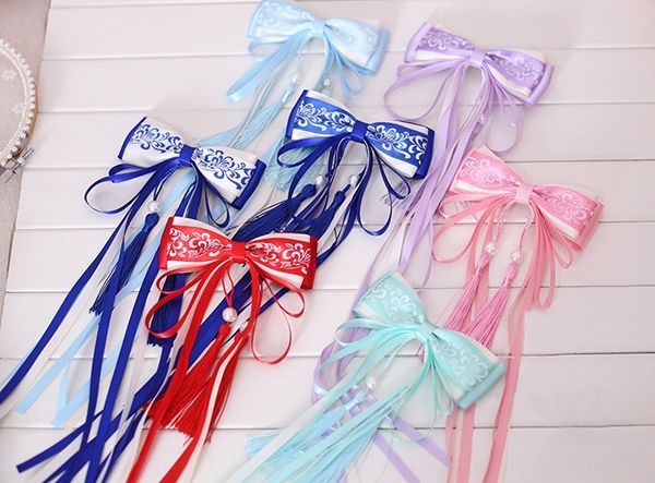 cwass antique blue and white porcelain butterfly headdress headdress big bow tassel ribbon hair accessories chinese style han clothing hairp, Slivery;white
cwass antique blue and white porcelain butterfly headdress headdress big bow tassel ribbon hair accessories chinese style han clothing hairp, Slivery;white
