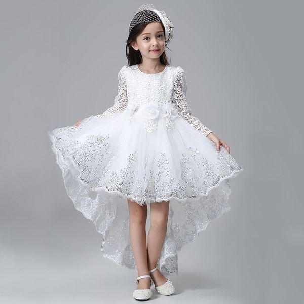elegant lace long sleeves princess girls dovetail dress kids children trailing sequins flower white birthday party prom dress t200709, Red;yellow
elegant lace long sleeves princess girls dovetail dress kids children trailing sequins flower white birthday party prom dress t200709, Red;yellow