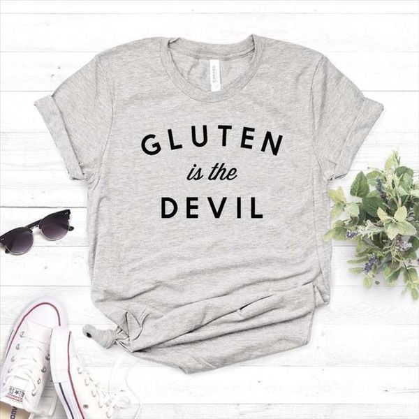 gluten is the devil print women tshirt cotton casual funny t shirt for yong lady girl tee hipster drop ship 365, White
gluten is the devil print women tshirt cotton casual funny t shirt for yong lady girl tee hipster drop ship 365, White