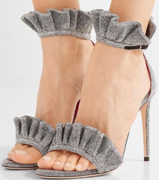 sweety ruffles grey high heels gladiator sandals women cover heels party casual shoes woman peep toe synthetic thin shoes, Black
sweety ruffles grey high heels gladiator sandals women cover heels party casual shoes woman peep toe synthetic thin shoes, Black