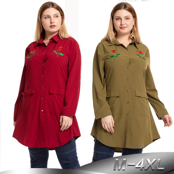 plus size shirt embroidery blusas mujer de moda 2019 summer womens and blouses long shirts roupa feminina camisas mujer
plus size shirt embroidery blusas mujer de moda 2019 summer womens and blouses long shirts roupa feminina camisas mujer
