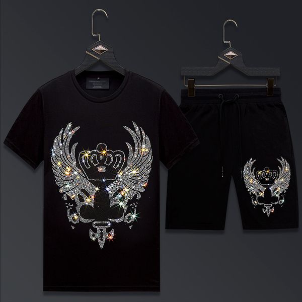 2020 luxury mens fashion pattern print slim summer designer shorts sets mens short sleeve tshirts pants tracksuit, Gray
2020 luxury mens fashion pattern print slim summer designer shorts sets mens short sleeve tshirts pants tracksuit, Gray