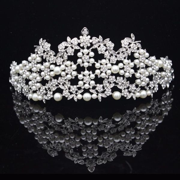 baroque rose gold crystal pearl bridal tiara wedding bride hair jewelry accessories women diadem headpieces flowers leaf crown, Golden;silver
baroque rose gold crystal pearl bridal tiara wedding bride hair jewelry accessories women diadem headpieces flowers leaf crown, Golden;silver