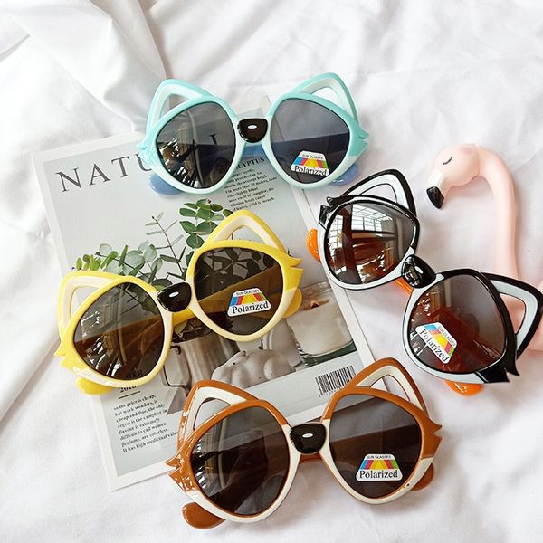2020 new children's silicone sun silicone sun cartoon sunglasses cute baby fox eye protection polarized sunshade glasses, Blue
2020 new children's silicone sun silicone sun cartoon sunglasses cute baby fox eye protection polarized sunshade glasses, Blue