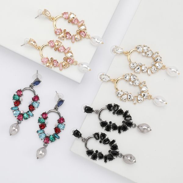 exaggerated geometric alloy diamond rhinestone imitation pearl earring earrings female super fairy earring, Golden
exaggerated geometric alloy diamond rhinestone imitation pearl earring earrings female super fairy earring, Golden
