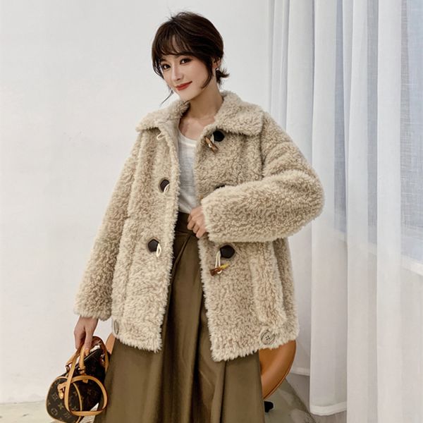 winter women fur coat with long sleeve warm fur pockets plus size plush fluffy lambswool jacket m63, Black
winter women fur coat with long sleeve warm fur pockets plus size plush fluffy lambswool jacket m63, Black
