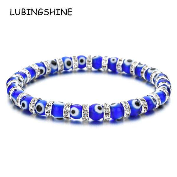couples blue turkish evil eye elastic bracelet charms crystal beaded bracelets for women men yoga jewelry gift, Golden;silver
couples blue turkish evil eye elastic bracelet charms crystal beaded bracelets for women men yoga jewelry gift, Golden;silver