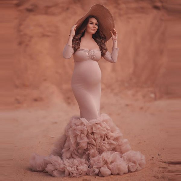 элегантный с плеча mermaid платье тюль женщины материнство пушистый тюль платье сшитое женщины гофрированные платья плюс размер, Black
элегантный с плеча mermaid платье тюль женщины материнство пушистый тюль платье сшитое женщины гофрированные платья плюс размер, Black