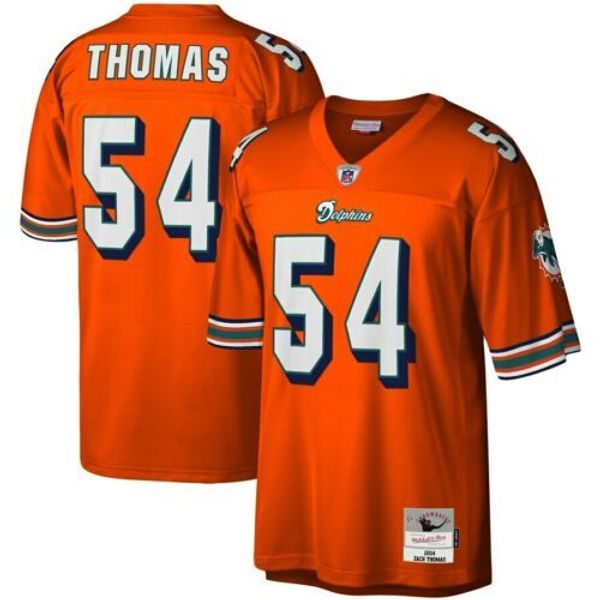 zach thomas #54 mitchell & ness 2004 retired legacy jersey, Gray 
zach thomas #54 mitchell & ness 2004 retired legacy jersey, Gray