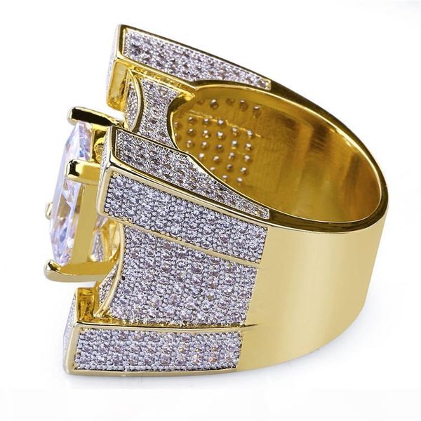 new mens ring vintage hip hop jewelry big zircon iced out copper ring high grade luxury for lover wedding fashion jewelry wholesale, Silver
new mens ring vintage hip hop jewelry big zircon iced out copper ring high grade luxury for lover wedding fashion jewelry wholesale, Silver