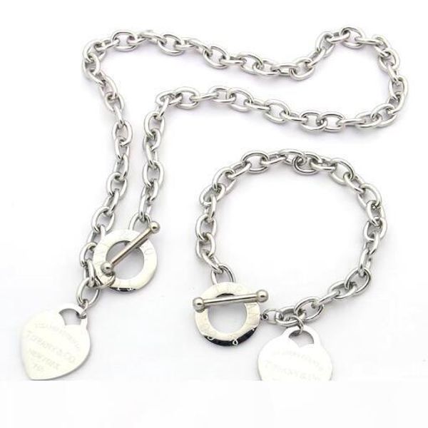 extravagant design jewelry stainless steel 3 colors heart love bracelets necklaces for women men sets wholesale price, Black
extravagant design jewelry stainless steel 3 colors heart love bracelets necklaces for women men sets wholesale price, Black