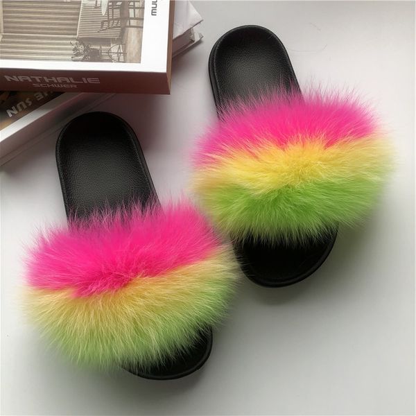women fashion fluffy fur slides ladies furry fur sandals girl's flip flops brand shoes female home slippers large size, Black
women fashion fluffy fur slides ladies furry fur sandals girl's flip flops brand shoes female home slippers large size, Black