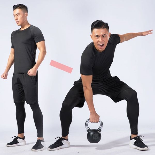 am2hm sports high elasticity quick-drying tight three-piece fitness suit gym running training basketball tight clothes for men tights basket, White;black
am2hm sports high elasticity quick-drying tight three-piece fitness suit gym running training basketball tight clothes for men tights basket, White;black