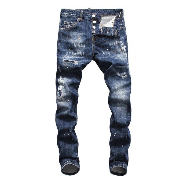 2020 european and american men's summer fashion thin thin broken straight embroidered patch jeans, designed by fashion masters, Blue
2020 european and american men's summer fashion thin thin broken straight embroidered patch jeans, designed by fashion masters, Blue