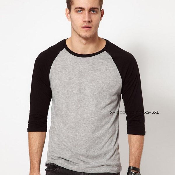 2017 summer spring men o-neck cotton t-shirt men's casual 3/4 sleeve t shirt raglan jersey shirt man tees, White;black
2017 summer spring men o-neck cotton t-shirt men's casual 3/4 sleeve t shirt raglan jersey shirt man tees, White;black