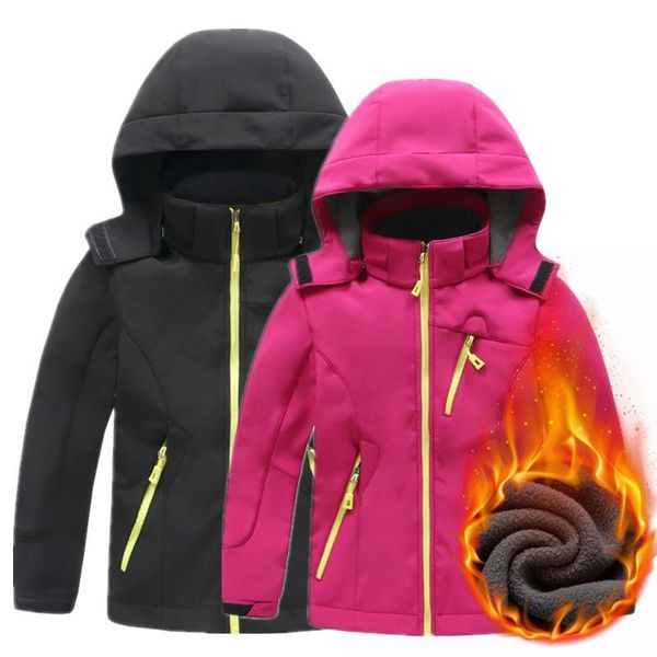 children softshell fleece jacket waterproof windproof kids thick warm windbreaker coat boys girls trekking caming hiking jacket, Blue;black
children softshell fleece jacket waterproof windproof kids thick warm windbreaker coat boys girls trekking caming hiking jacket, Blue;black