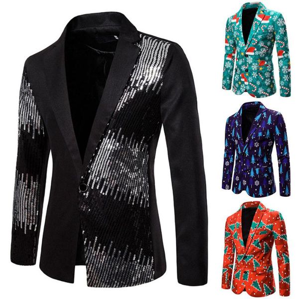 men's suits & blazers men christmas jacket suit tuxedo blazer slim fit unique party dress jackets costume, White;black
men's suits & blazers men christmas jacket suit tuxedo blazer slim fit unique party dress jackets costume, White;black