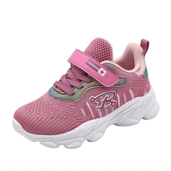 children's 2020 new girls' breathable mesh casual medium and small children's sports sports shoes flying woven running shoes, Black
children's 2020 new girls' breathable mesh casual medium and small children's sports sports shoes flying woven running shoes, Black