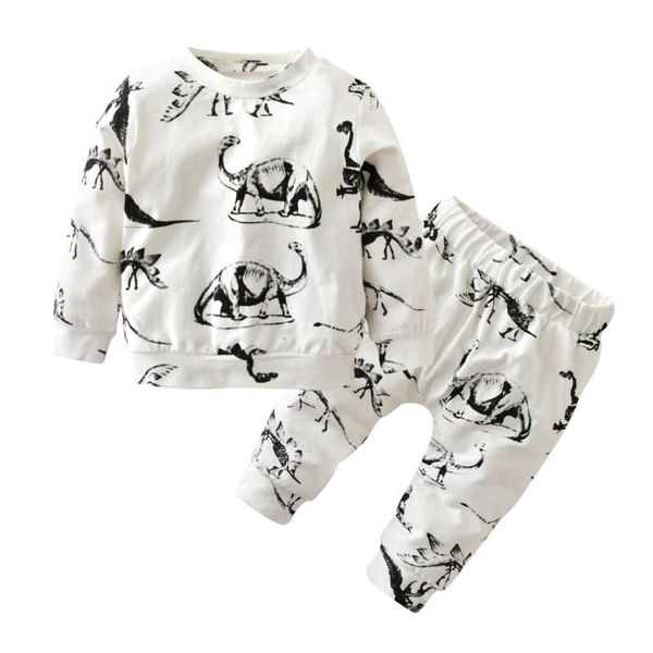 autumn baby boy clothes long sleeve dinosaur print t-shirt+pants fashion tracksuits suits newborn toddler baby clothing set, White
autumn baby boy clothes long sleeve dinosaur print t-shirt+pants fashion tracksuits suits newborn toddler baby clothing set, White