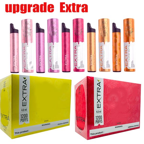Newest PUFF EXTRA Disposable Vape Pen Pre-filled 650mAh 4.0ml 1200puffs Starter Kit Bars Device System Vaporizers Pods Vapor puff xtra 
Newest PUFF EXTRA Disposable Vape Pen Pre-filled 650mAh 4.0ml 1200puffs Starter Kit Bars Device System Vaporizers Pods Vapor puff xtra
