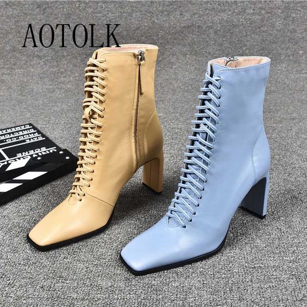 women leather boots fashion high heels shoes winter lace up woman ankle boots square toe ankle female shoes heels, Black
women leather boots fashion high heels shoes winter lace up woman ankle boots square toe ankle female shoes heels, Black