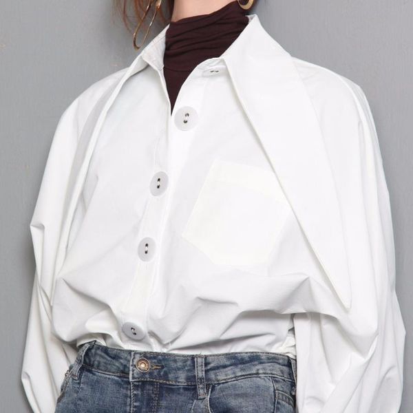 women's blouses & shirts autumn 100% cotton thick women vintage loose bat sleeved office lady high street oversize shirt white
women's blouses & shirts autumn 100% cotton thick women vintage loose bat sleeved office lady high street oversize shirt white