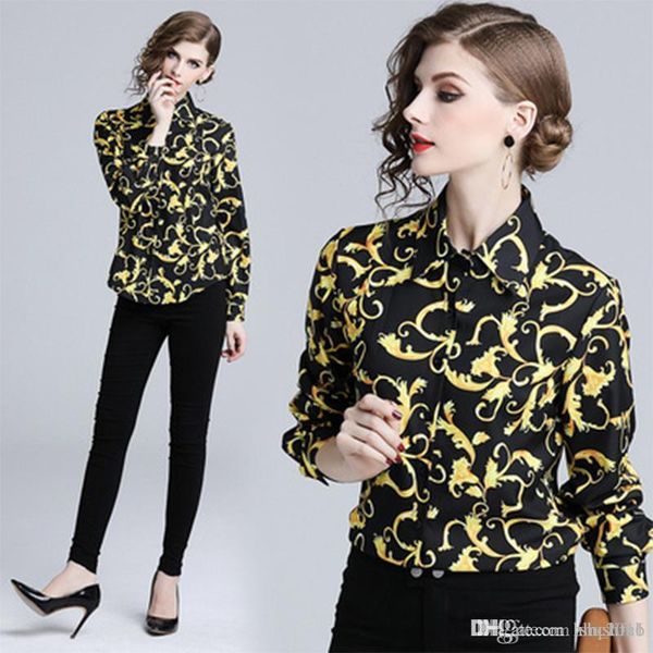 women's shirt casual hepburn wind summer fashion shirt print polo collar print slim long sleeve joker long sleeve button shirt e9, White
women's shirt casual hepburn wind summer fashion shirt print polo collar print slim long sleeve joker long sleeve button shirt e9, White