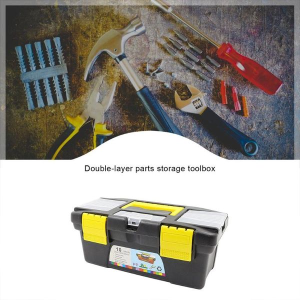 portable waterproof multifunctional instrument parts hardware tool double layer storage box abs plastic toolbox electrician organizers
portable waterproof multifunctional instrument parts hardware tool double layer storage box abs plastic toolbox electrician organizers