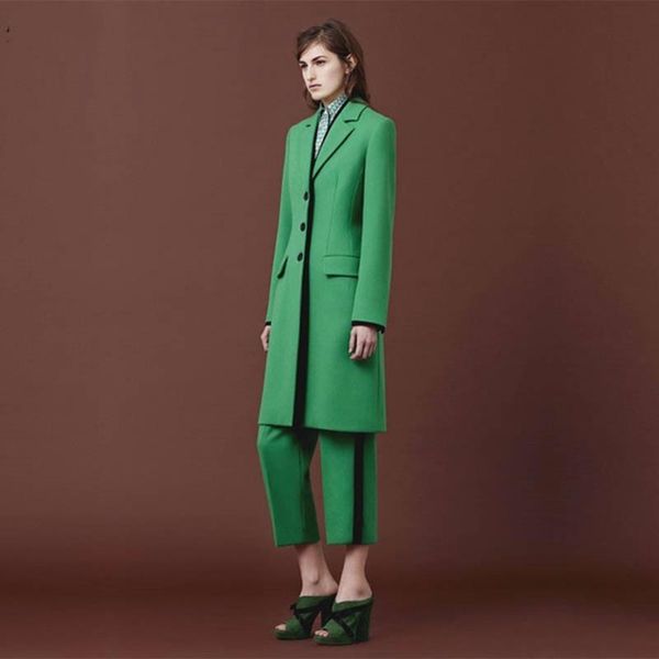 custom green women pant suits autumn elegant formal office uniform style slim blazer female long jacket ladies trouser set w69, White
custom green women pant suits autumn elegant formal office uniform style slim blazer female long jacket ladies trouser set w69, White