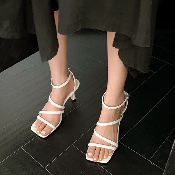 2020 new fashion design square toe gladiator sandals women cross-tied high heels summer ankle strap ladies stiletto shoe, Black
2020 new fashion design square toe gladiator sandals women cross-tied high heels summer ankle strap ladies stiletto shoe, Black
