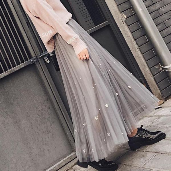 2020 summer all match beaded tulle skirt women 4 colors available princess skirt ankle length long white skirts ing, Black
2020 summer all match beaded tulle skirt women 4 colors available princess skirt ankle length long white skirts ing, Black