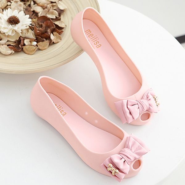 sweet silk bow-knot jelly sandals women summer shoes woman slippers waterproof flats candy sandales peep toe pvc sandalias mujer, Black
sweet silk bow-knot jelly sandals women summer shoes woman slippers waterproof flats candy sandales peep toe pvc sandalias mujer, Black