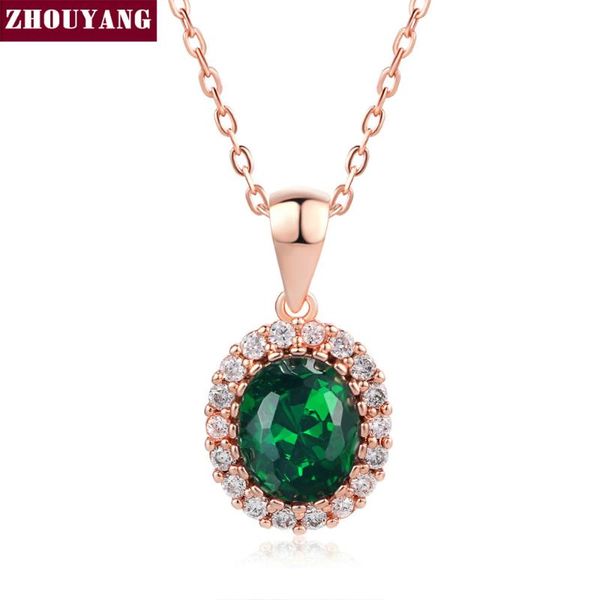 elegant created rose gold color green colorful crystal pendant necklace for women wedding party zyn247, Silver
elegant created rose gold color green colorful crystal pendant necklace for women wedding party zyn247, Silver