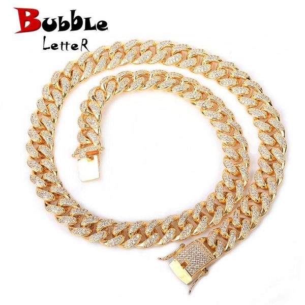 12mm iced zircon cuban necklace chain hip hop jewelry gold silver copper material cz clasp mens necklace link 18-28inch t200113
12mm iced zircon cuban necklace chain hip hop jewelry gold silver copper material cz clasp mens necklace link 18-28inch t200113