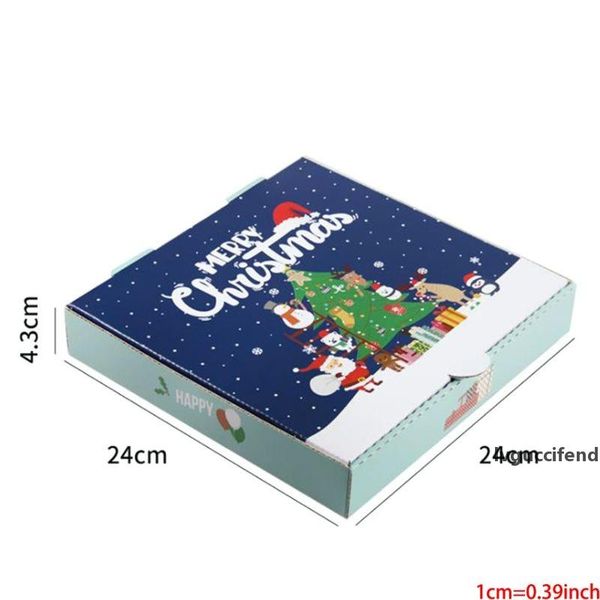 10 pack 9inch 10inch christmas pizza boxes take out containers packing boxes 634e 
10 pack 9inch 10inch christmas pizza boxes take out containers packing boxes 634e