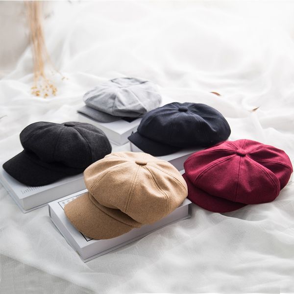 korean female woolen british artistic all-match warm painter octagonal octagonal hat newsboy hat, Blue;gray
korean female woolen british artistic all-match warm painter octagonal octagonal hat newsboy hat, Blue;gray