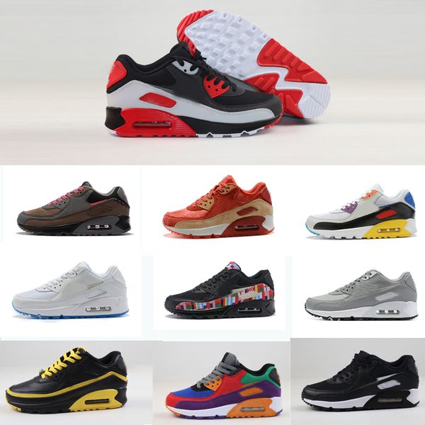 2020 cushion 90 running shoes triple white black red 90 sneakers camo bred infrared game royal trainer classic breathable shoes
2020 cushion 90 running shoes triple white black red 90 sneakers camo bred infrared game royal trainer classic breathable shoes