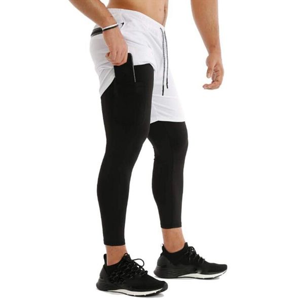 men sports pants leggings 2in1 running trousers joggers fashion high waist casual drawstring sweatpants with pockets, Black;blue
men sports pants leggings 2in1 running trousers joggers fashion high waist casual drawstring sweatpants with pockets, Black;blue