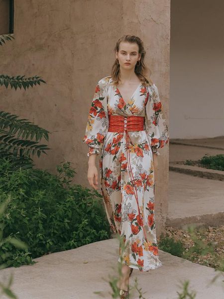 autumn originaldesign spring women vintage elegant slim retro pajamas style v-neck floral print belted long dress, Black;gray
autumn originaldesign spring women vintage elegant slim retro pajamas style v-neck floral print belted long dress, Black;gray