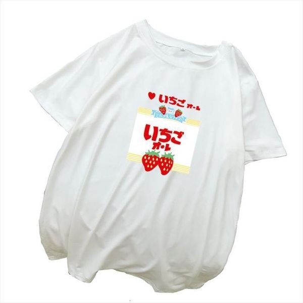 summer women short sleeve t shirt casual kawaii funny strawberry printed short o neck tshirt female loose harajuku streetwear tee, White
summer women short sleeve t shirt casual kawaii funny strawberry printed short o neck tshirt female loose harajuku streetwear tee, White
