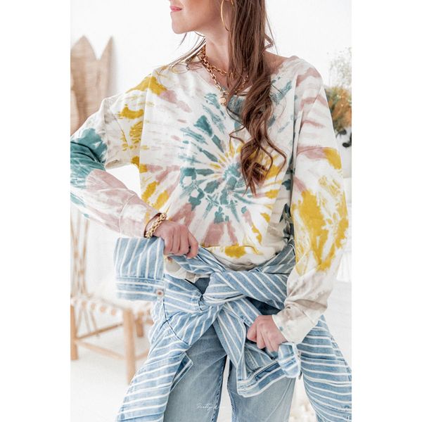 нового женской повседневной мода уникального цвета блок tie dye crewneck длинные рукава свободный пуловер толстовка tops, Black
нового женской повседневной мода уникального цвета блок tie dye crewneck длинные рукава свободный пуловер толстовка tops, Black