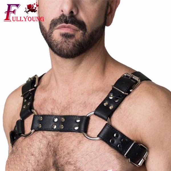 men leather adjustable waist suspender harness belt pu leather chest shoulder exotic tanks belt with buckles metal straps, Black;brown
men leather adjustable waist suspender harness belt pu leather chest shoulder exotic tanks belt with buckles metal straps, Black;brown