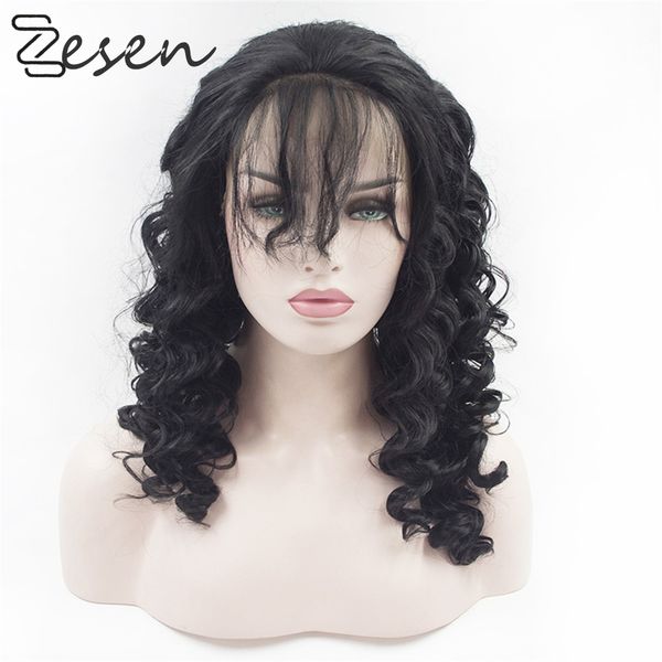 zesen synthetic lace front wig hd lace wigs 13x6 glueless lace front wigs for women loose wave, Black
zesen synthetic lace front wig hd lace wigs 13x6 glueless lace front wigs for women loose wave, Black