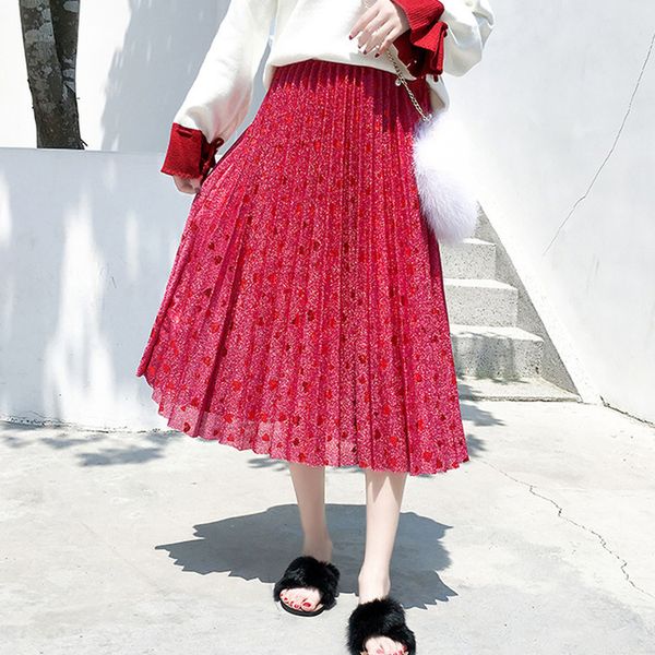 sweet hearts dobby metallic gauze long pleated skirt shimmering cute dotted mid calf long skirts, Black
sweet hearts dobby metallic gauze long pleated skirt shimmering cute dotted mid calf long skirts, Black